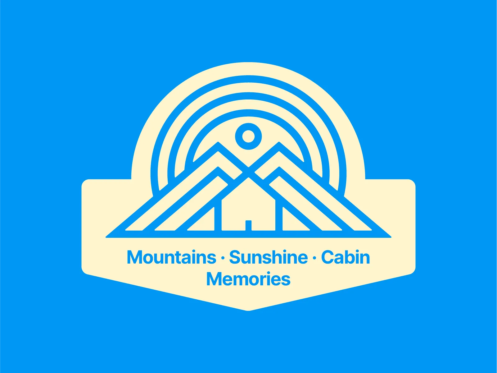 Mountains Cabin Sunshine